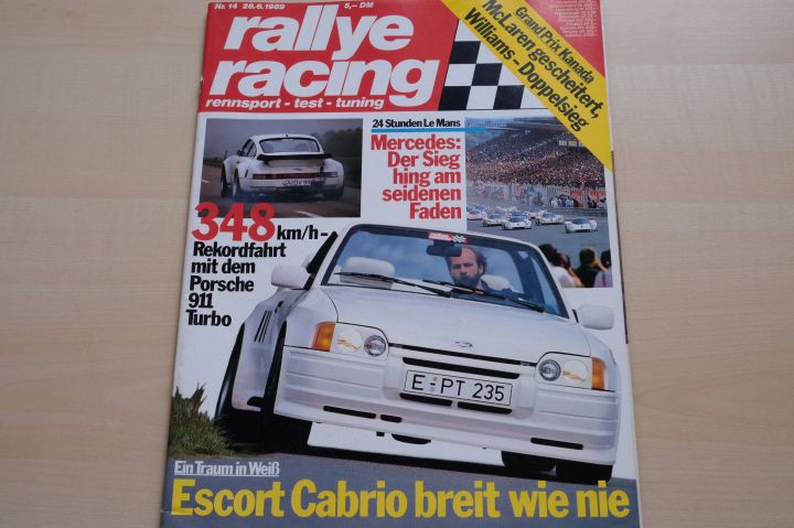 Deckblatt Rallye Racing (14/1989)